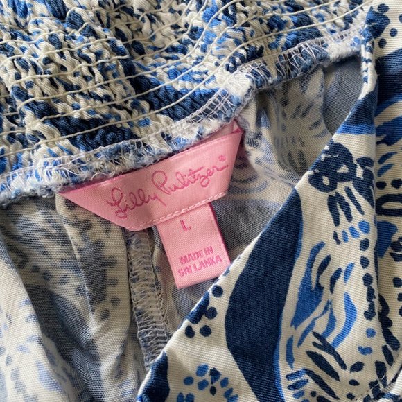 Lilly Pulitzer Scalloped Hem Pull On Shorts - Picture 2 of 2